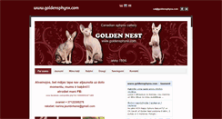 Desktop Screenshot of goldensphynx.com
